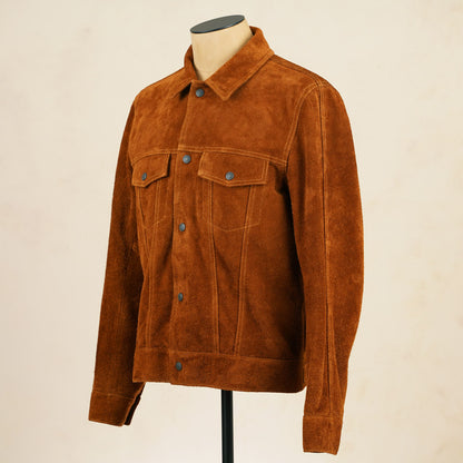 Y'2 Leather TB-139 3rd Type Jacket- Camel Steerhide Suede