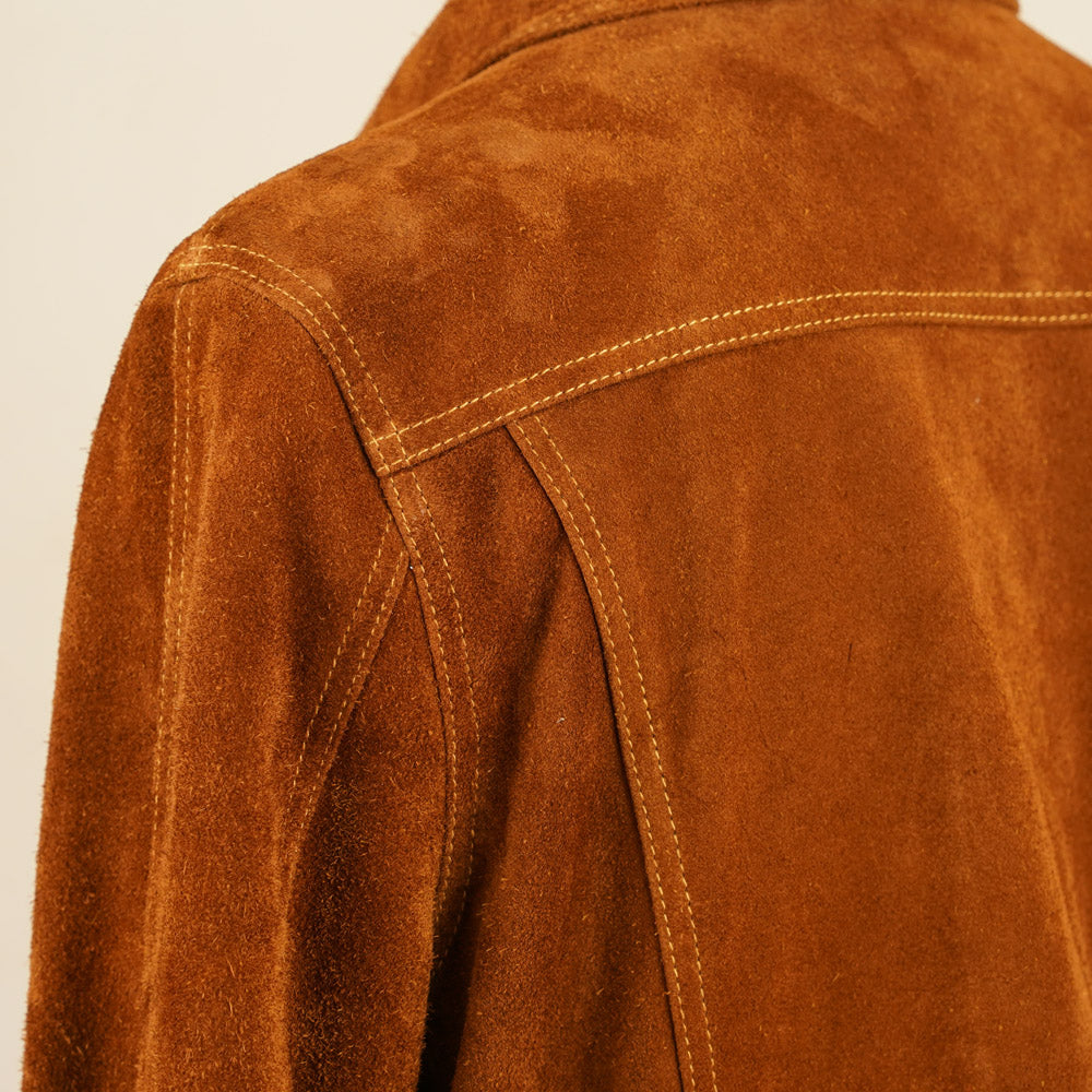 Y'2 Leather TB-139 3rd Type Jacket- Camel Steerhide Suede