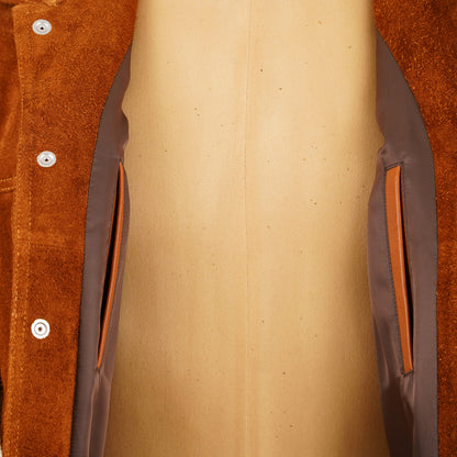 Y'2 Leather TB-139 3rd Type Jacket- Camel Steerhide Suede