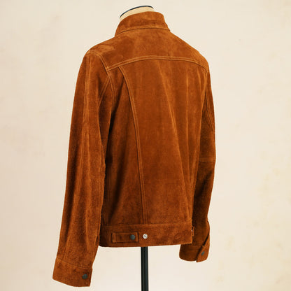 Y'2 Leather TB-139 3rd Type Jacket- Camel Steerhide Suede