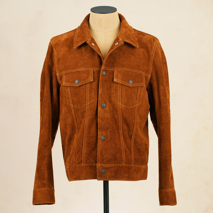 Y'2 Leather TB-139 3rd Type Jacket- Camel Steerhide Suede