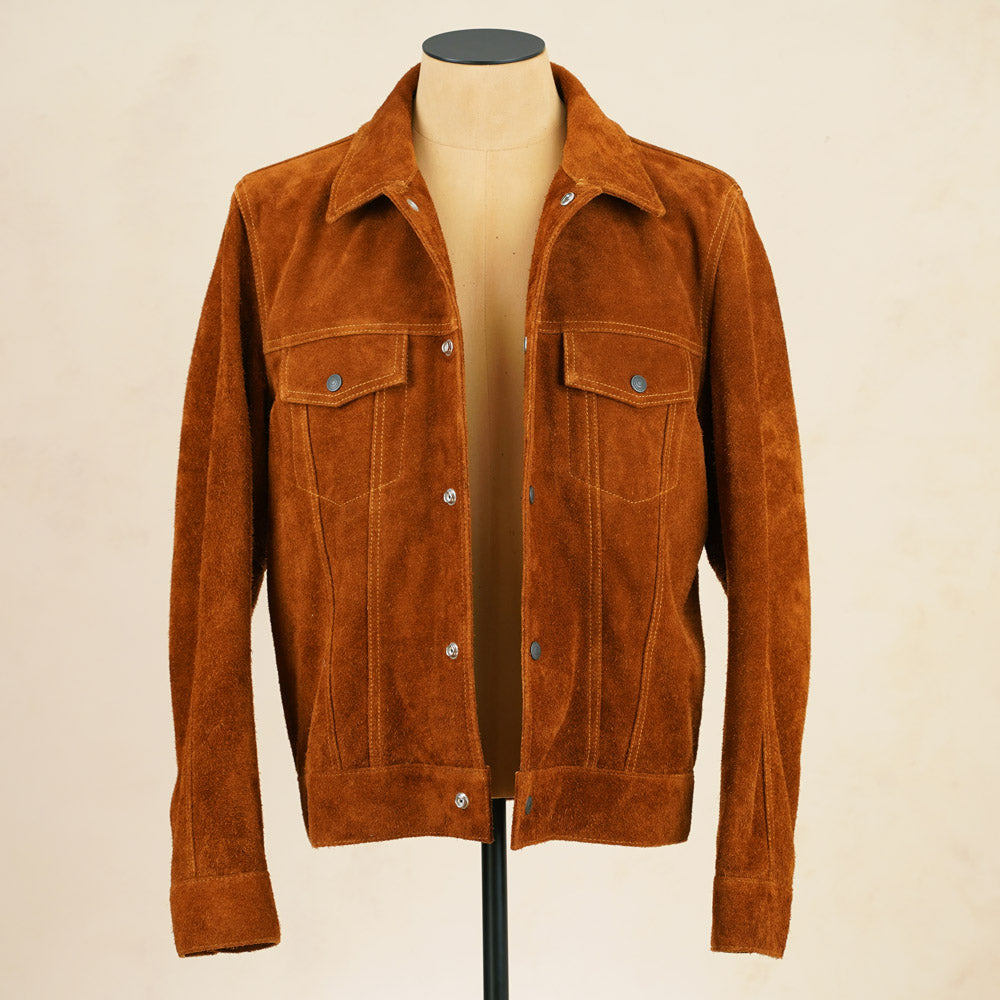 Y'2 Leather TB-139 3rd Type Jacket- Camel Steerhide Suede