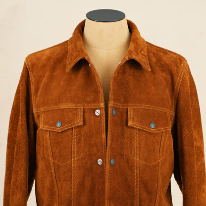 Y'2 Leather TB-139 3rd Type Jacket- Camel Steerhide Suede