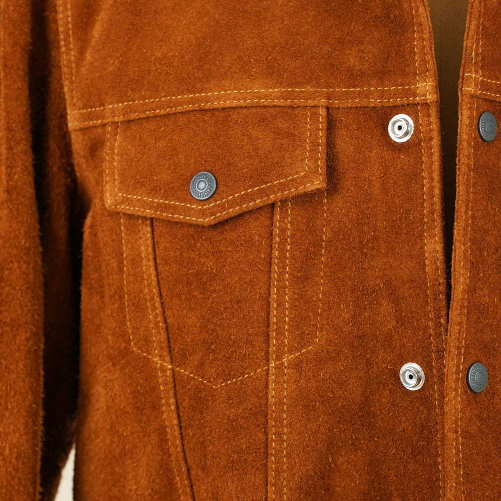 Y'2 Leather TB-139 3rd Type Jacket- Camel Steerhide Suede