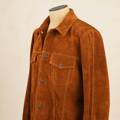 Y'2 Leather TB-139 3rd Type Jacket- Camel Steerhide Suede