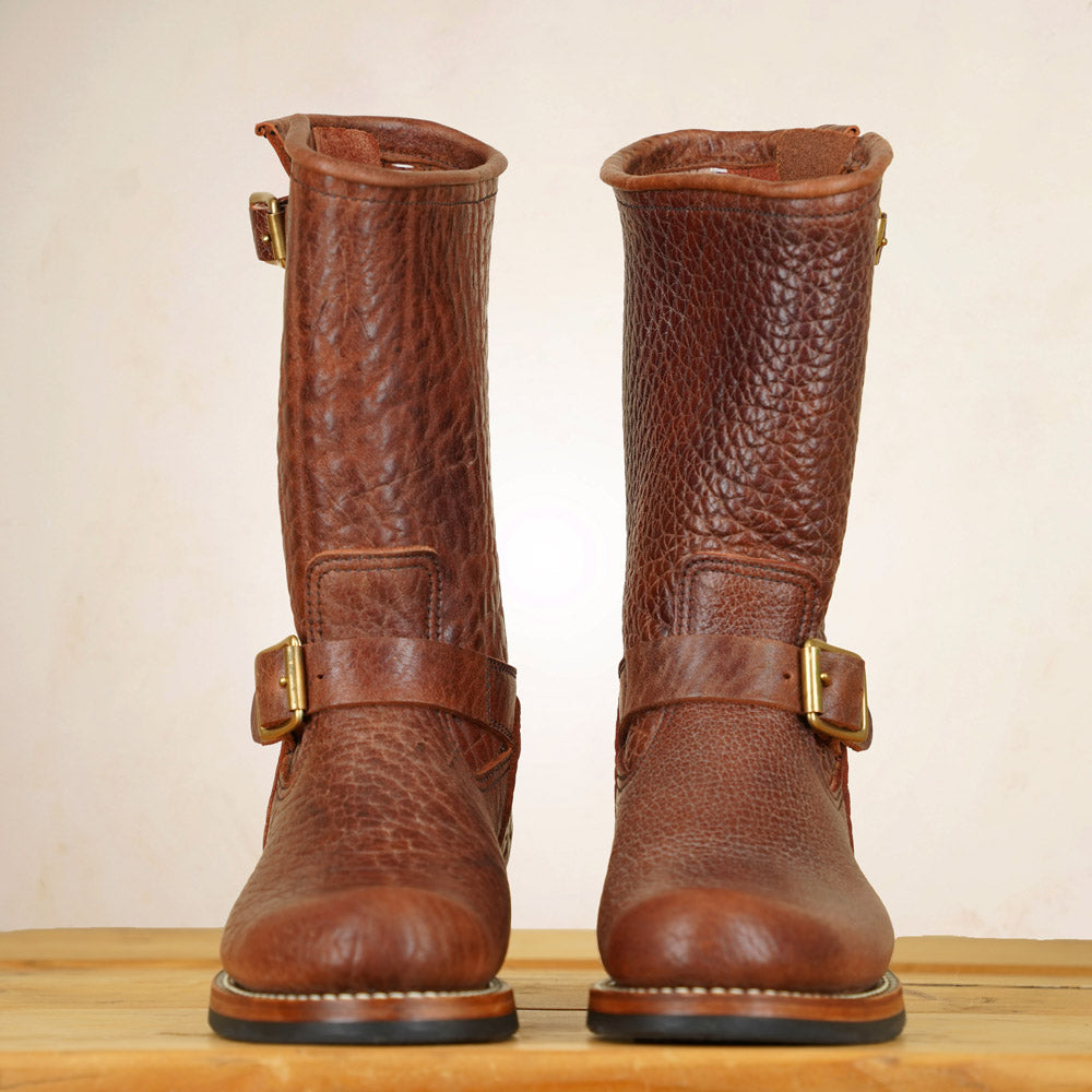 Y'2 BB-01 Engineer Boots - Brown Bullhide