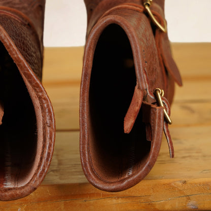 Y'2 BB-01 Engineer Boots - Brown Bullhide