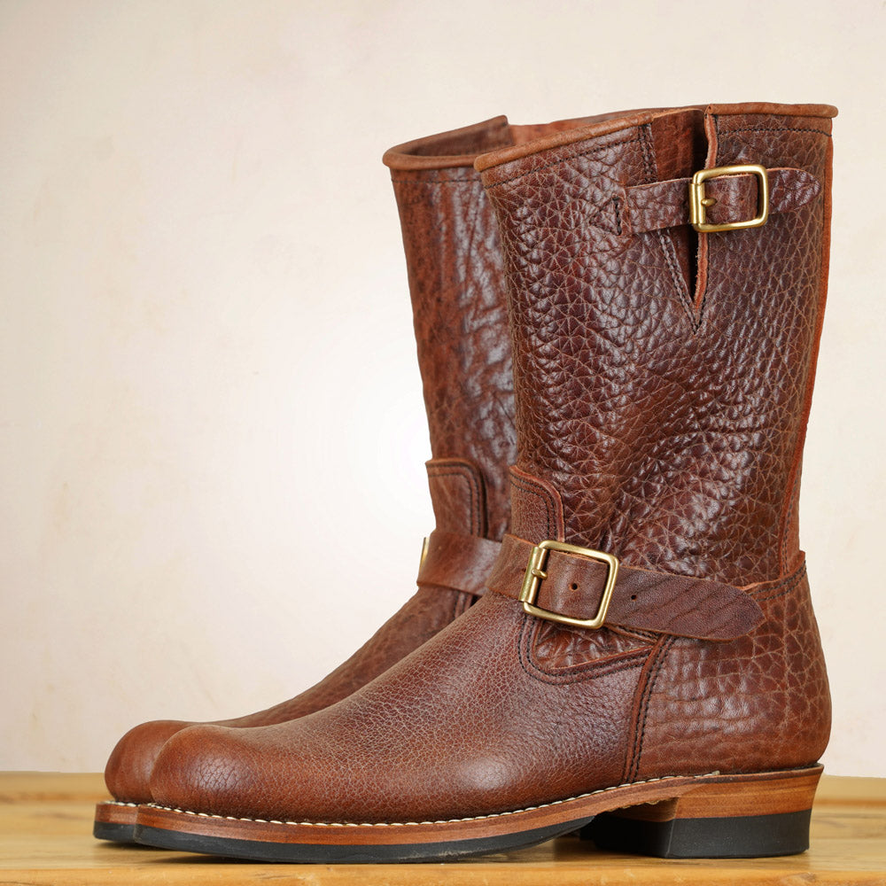 Y'2 BB-01 Engineer Boots - Brown Bullhide