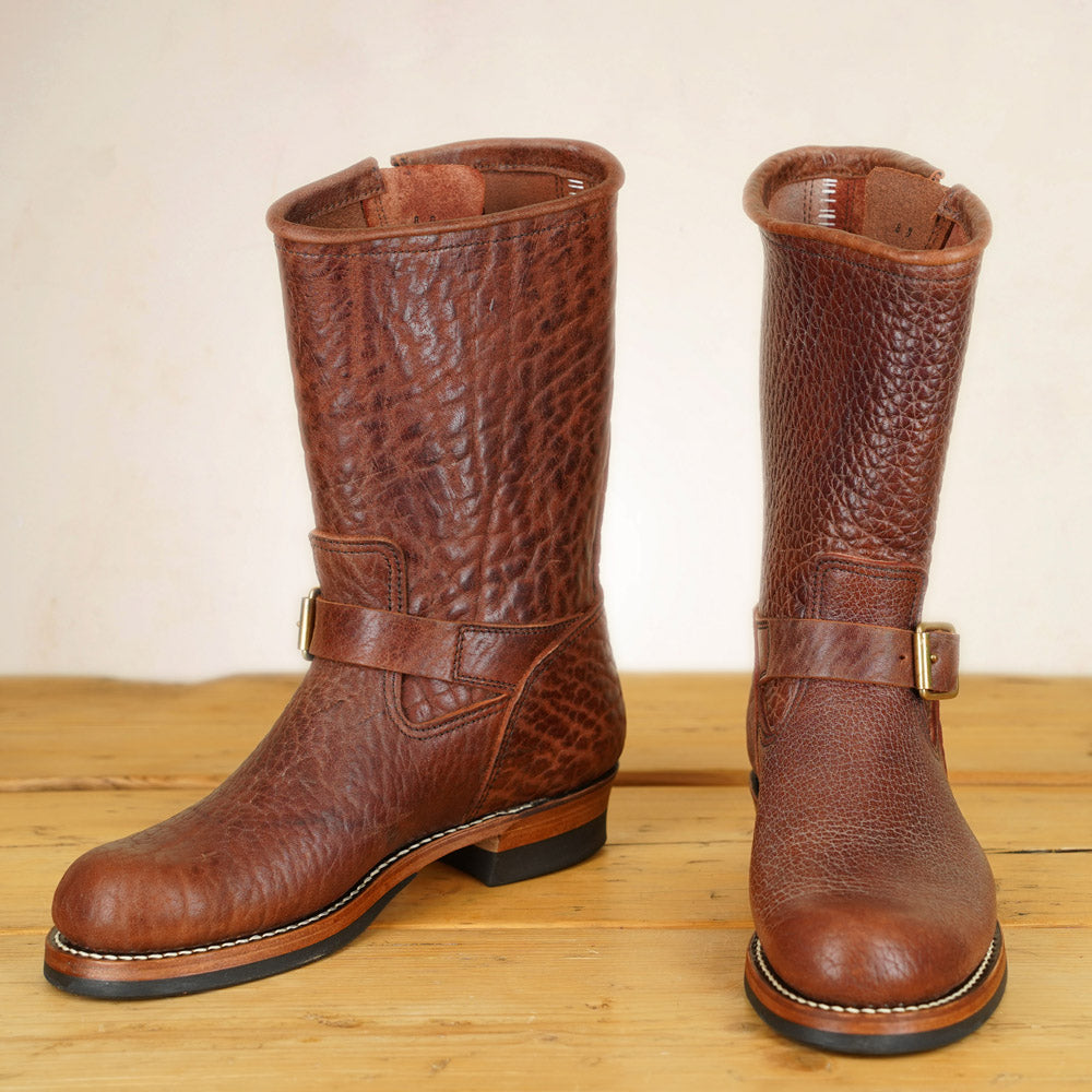 Y'2 BB-01 Engineer Boots - Brown Bullhide