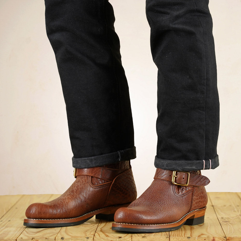 Y'2 BB-01 Engineer Boots - Brown Bullhide