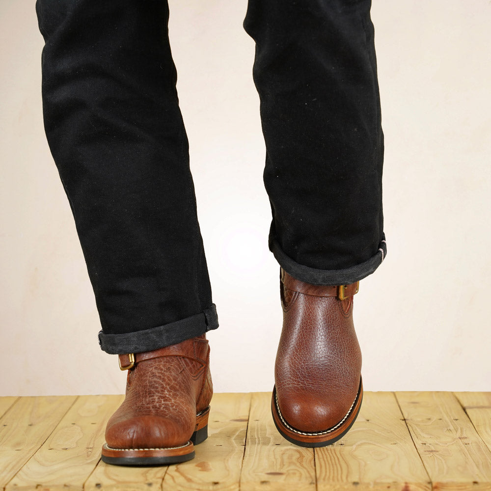 Y'2 BB-01 Engineer Boots - Brown Bullhide