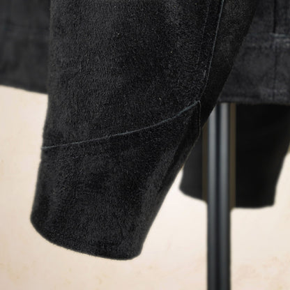 Y’2 Leather Steerhide Roughout Western Jacket WJ-07 - Black