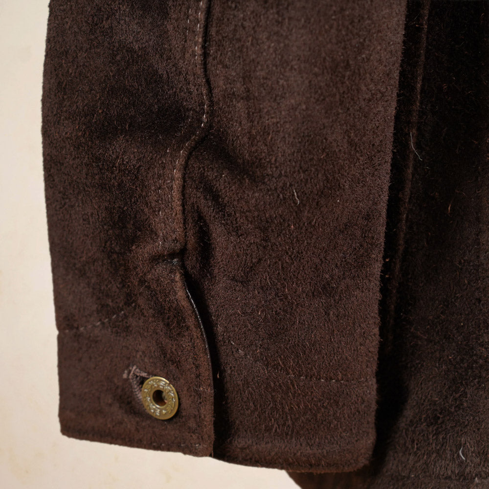 Y'2 Leather - TB-142 - Brown Steerhide Suede Coverall