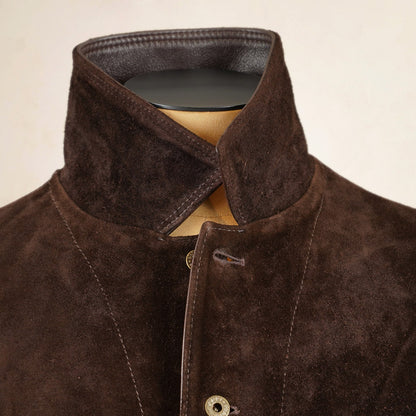 Y'2 Leather - TB-142 - Brown Steerhide Suede Coverall
