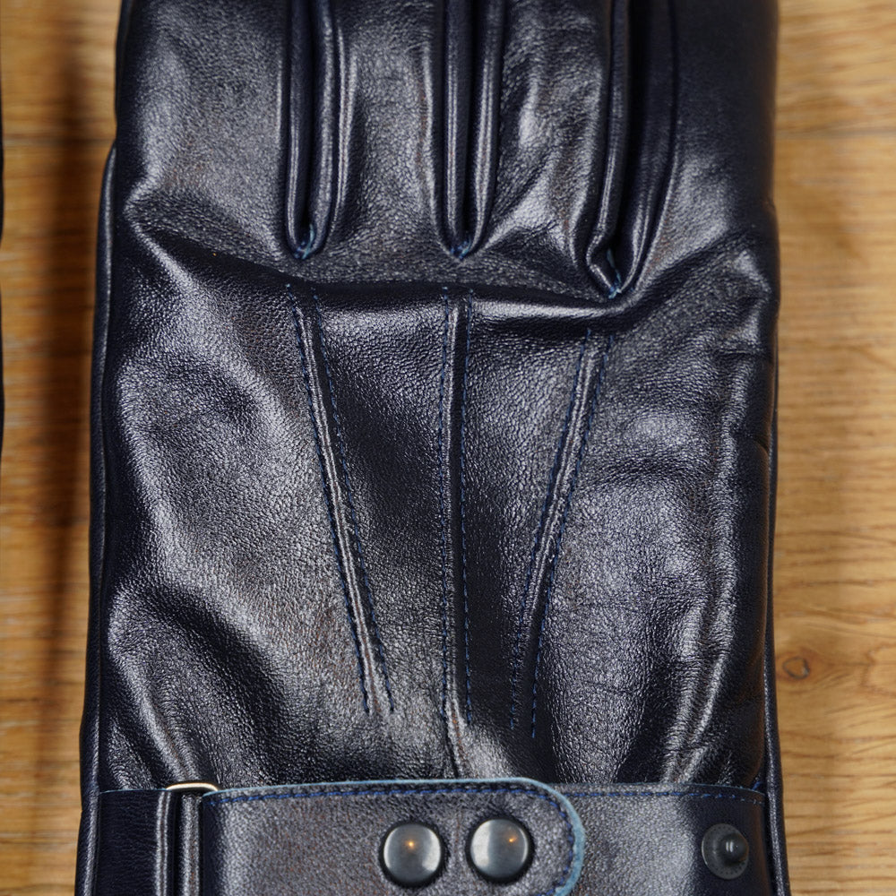 Y'2 Leather Horse Leather Long Gloves YG-03 - Indigo