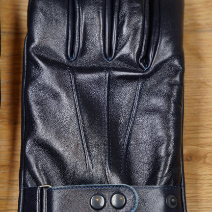 Y'2 Leather Horse Leather Long Gloves YG-03 - Indigo