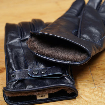 Y'2 Leather Horse Leather Long Gloves YG-03 - Indigo