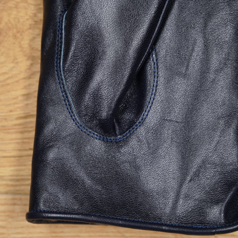 Y'2 Leather Horse Leather Long Gloves YG-03 - Indigo