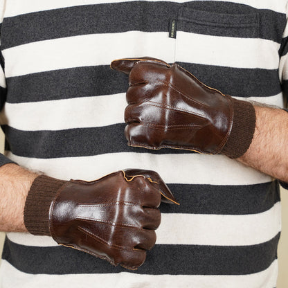 Y'2 Leather Horse Leather A-10 Gloves YG-04 - Pull Up Horse