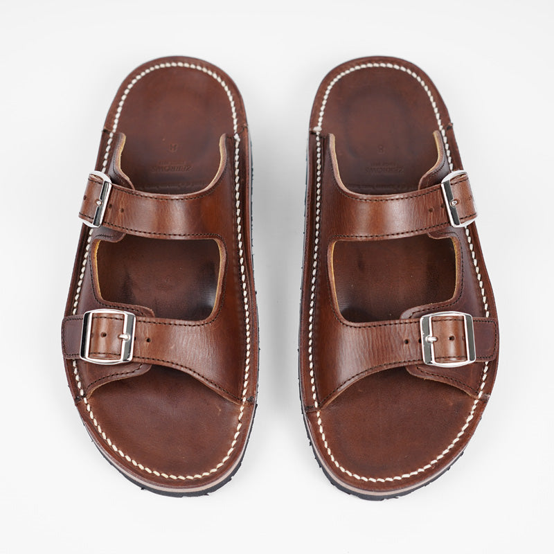 Zerrows 2 Strap Sandals Dagres Dark Brown