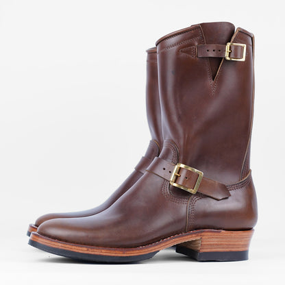 Zerrows Engineer Boots Horsehide Brown