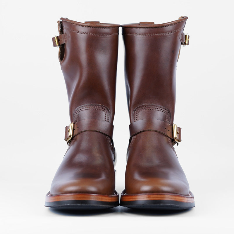 Zerrows Engineer Boots Horsehide Brown