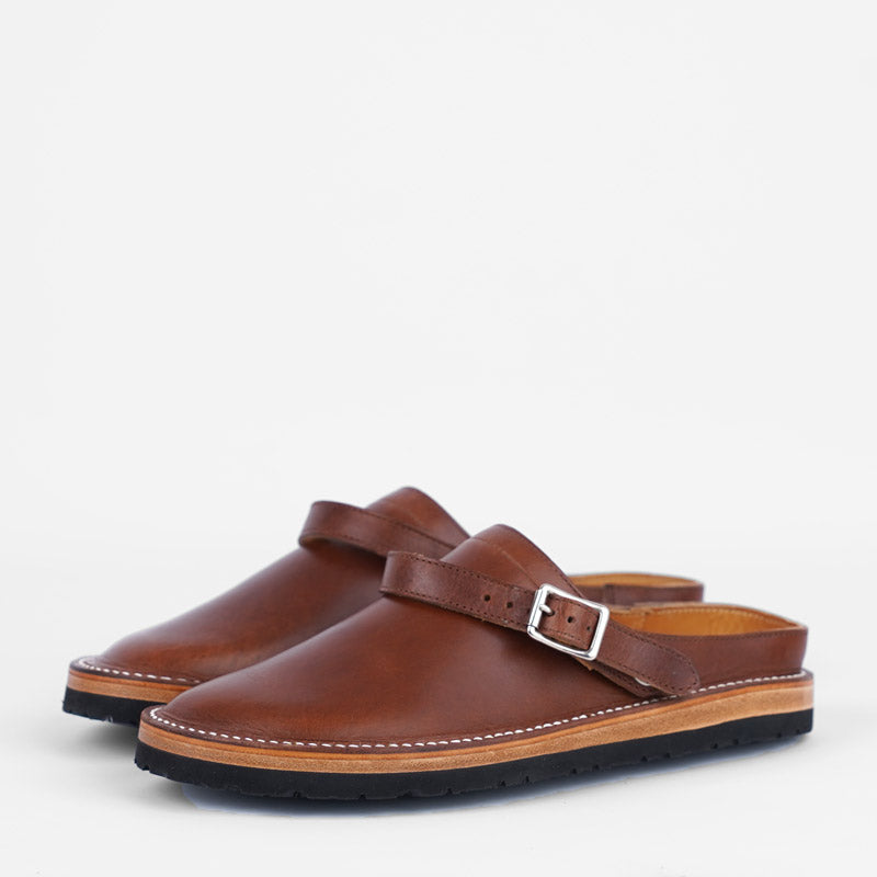 Zerrows Sabot Sandals Brown Dagres Leather