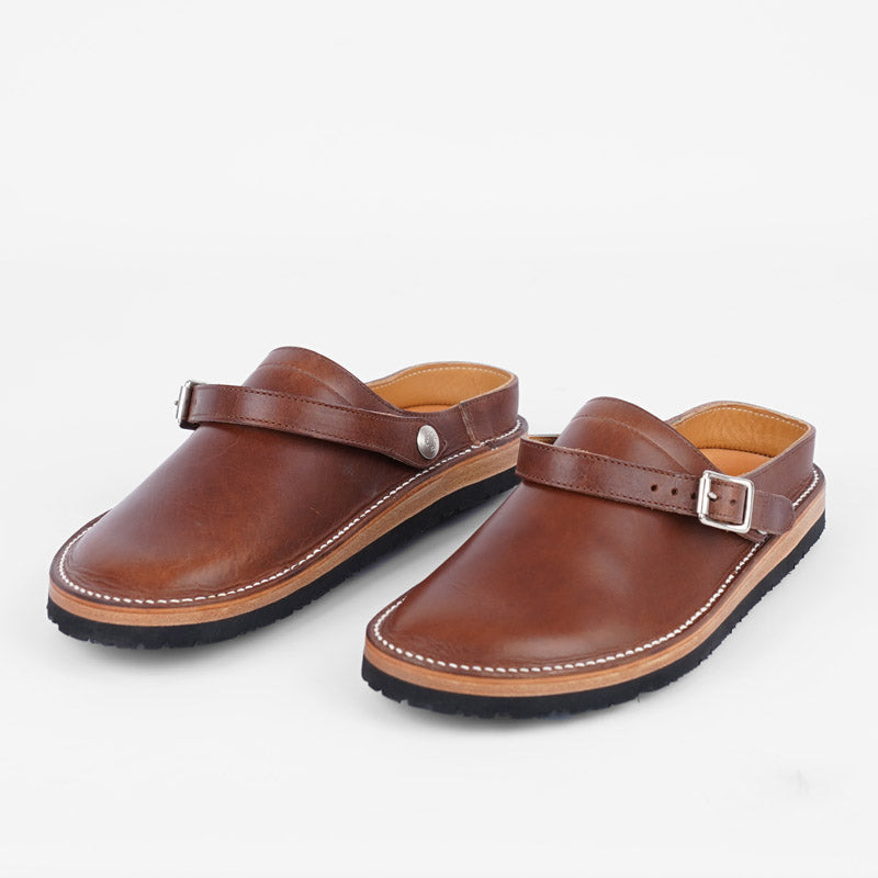 Zerrows Sabot Sandals Brown Dagres Leather