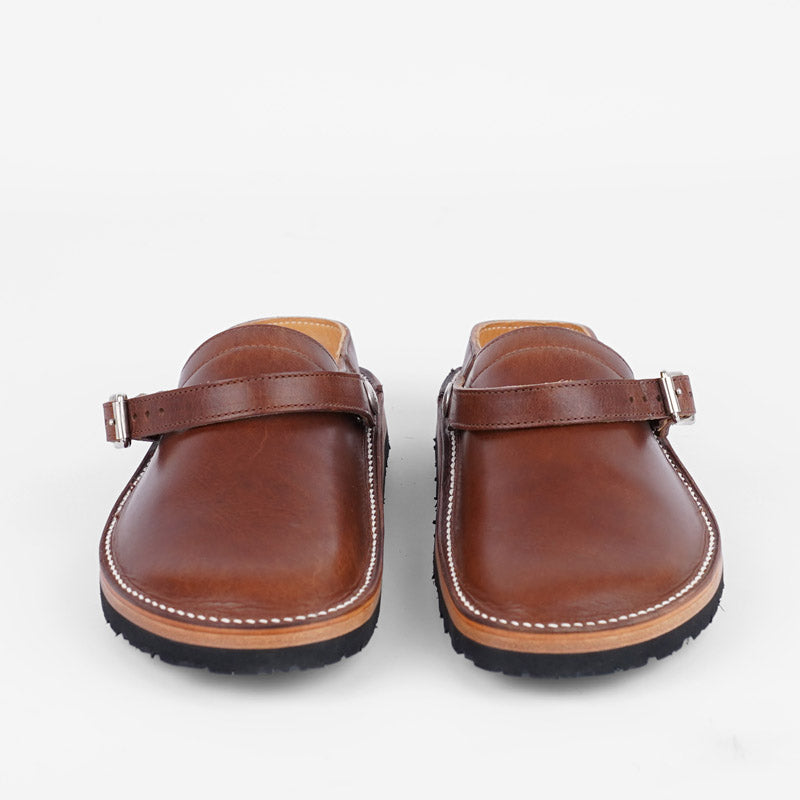 Zerrows Sabot Sandals Brown Dagres Leather