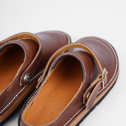 Zerrows Sabot Sandals Brown Dagres Leather