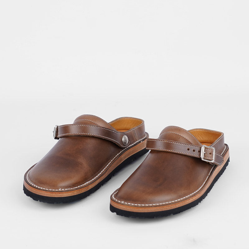 Zerrows Sabot Sandals Natural CXL Leather