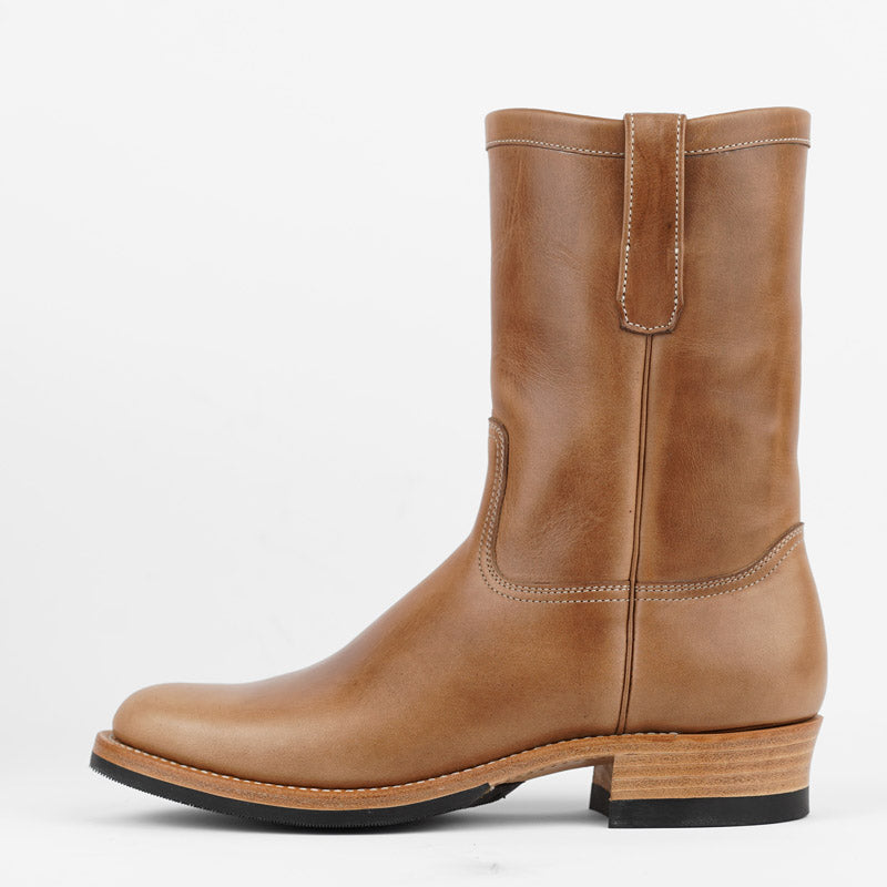 Zerrows Pecos Boots Natural Chromexcel Leather - Main Image