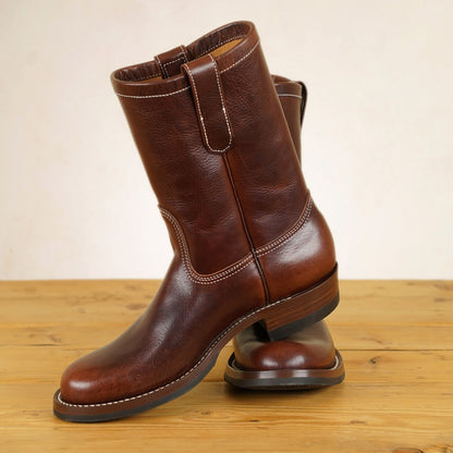 Zerrows Pecos Boots  - Dark Brown Dagres Leather