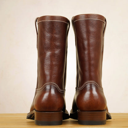 Zerrows Pecos Boots  - Dark Brown Dagres Leather