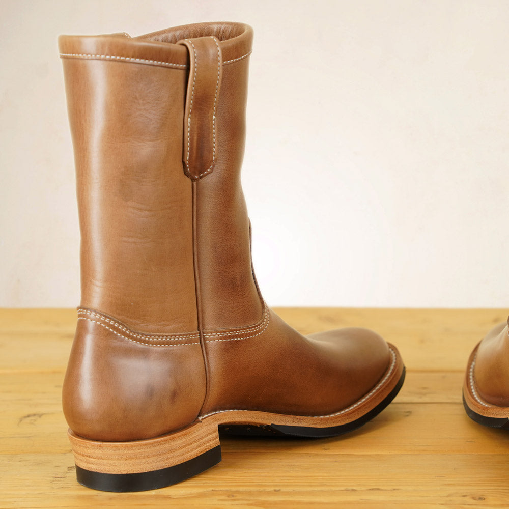 Zerrows Pecos Boots  - Natural Chromexcel Leather