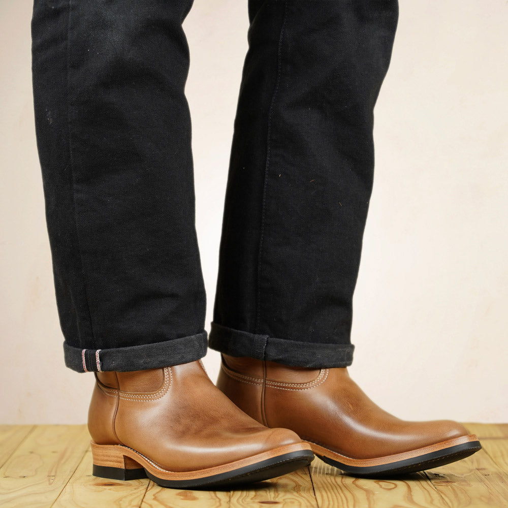 Zerrows Pecos Boots  - Natural Chromexcel Leather