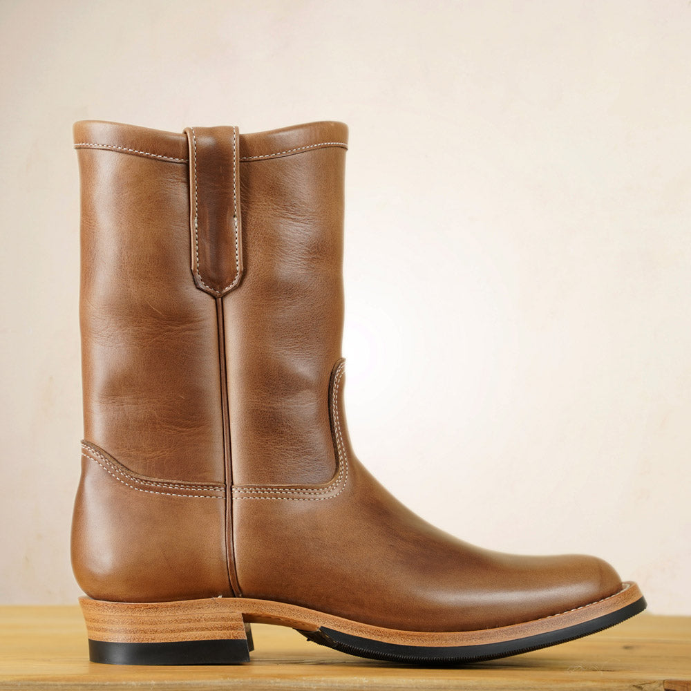 Zerrows Pecos Boots  - Natural Chromexcel Leather