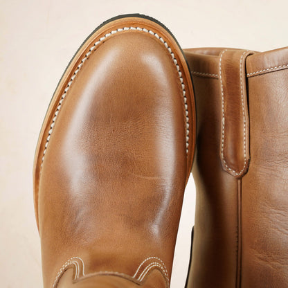 Zerrows Pecos Boots  - Natural Chromexcel Leather