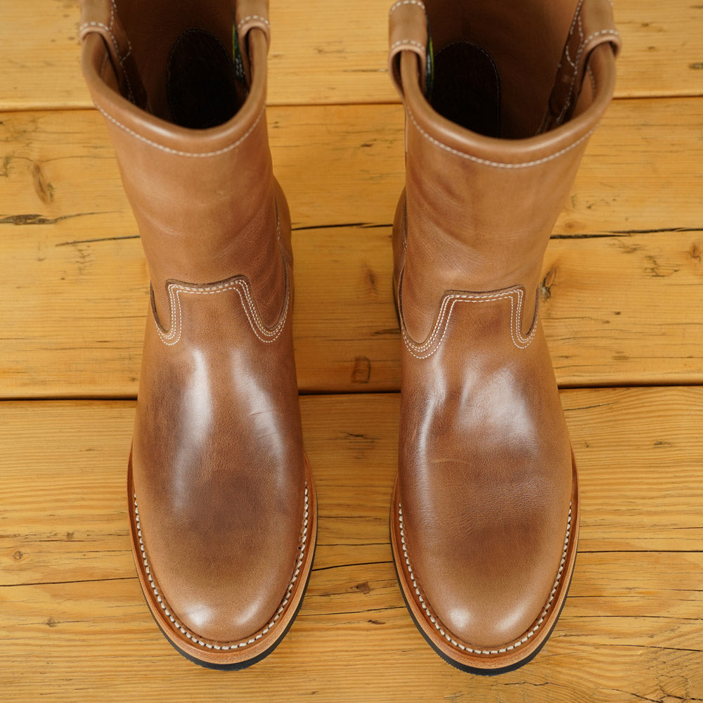 Zerrows Pecos Boots  - Natural Chromexcel Leather
