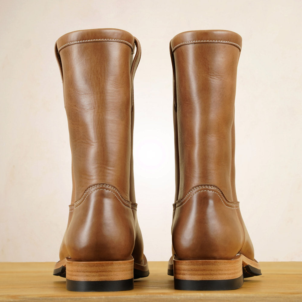 Zerrows Pecos Boots  - Natural Chromexcel Leather