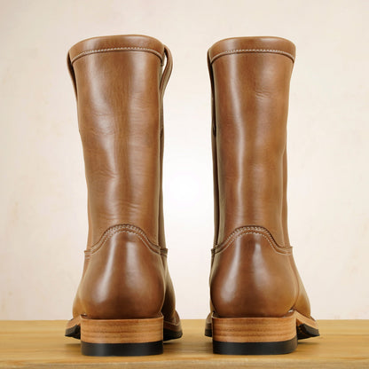 Zerrows Pecos Boots  - Natural Chromexcel Leather