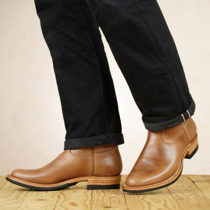 Zerrows Pecos Boots  - Natural Chromexcel Leather