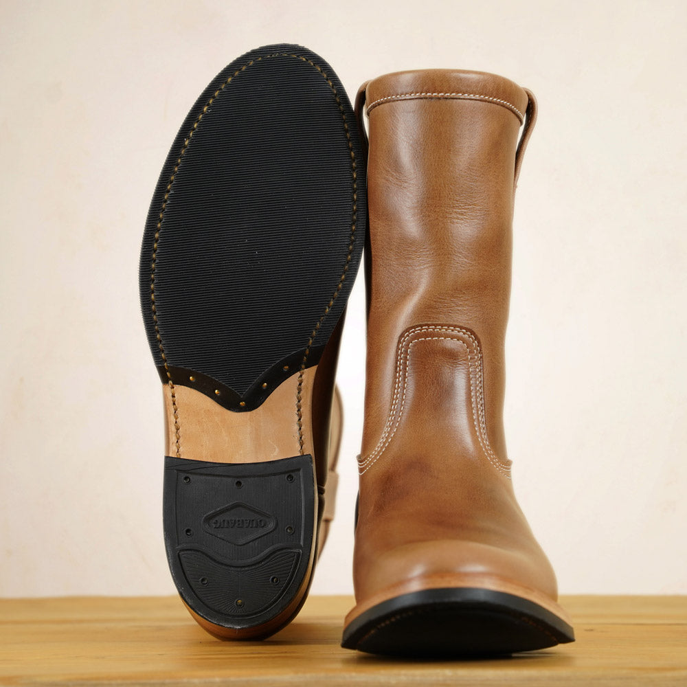 Zerrows Pecos Boots  - Natural Chromexcel Leather