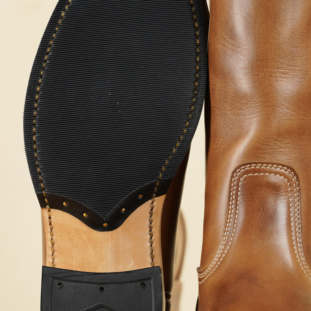 Zerrows Pecos Boots  - Natural Chromexcel Leather