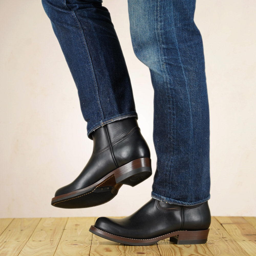Zerrows Pecos Boots  - Lower Round Toe Last - Black CXL