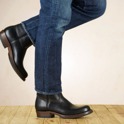 Zerrows Pecos Boots  - Lower Round Toe Last - Black CXL