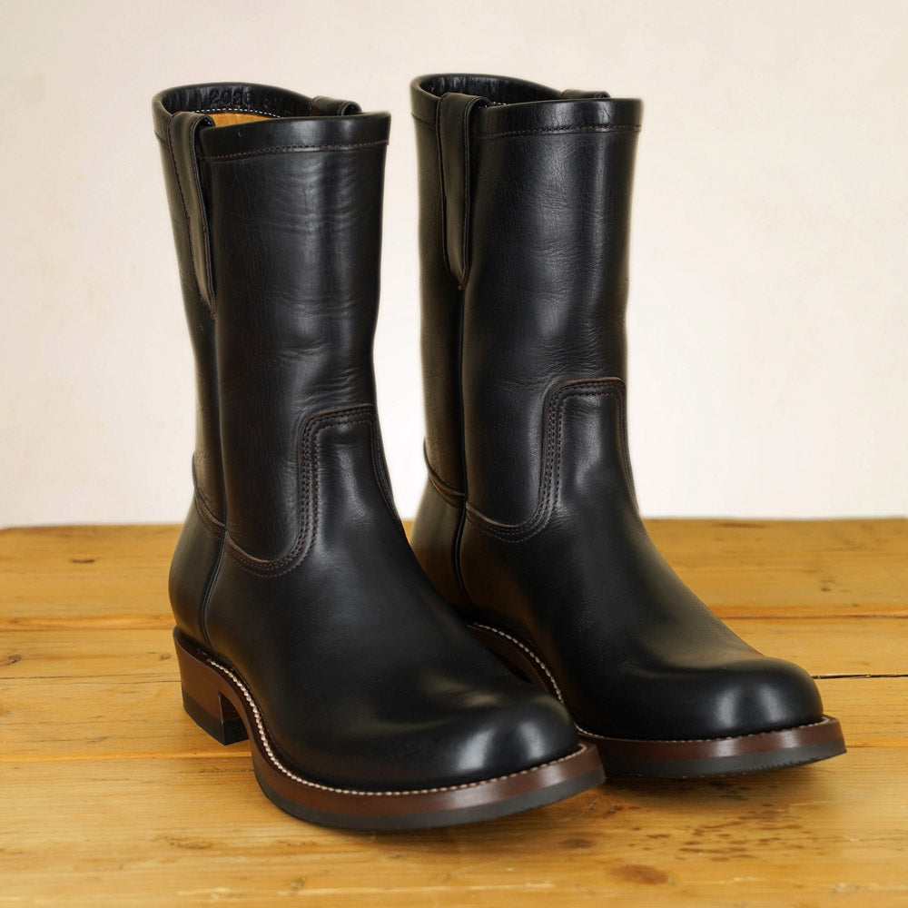 Zerrows Pecos Boots  - Lower Round Toe Last - Black CXL