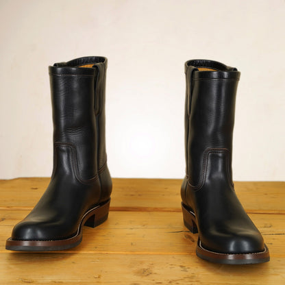 Zerrows Pecos Boots  - Lower Round Toe Last - Black CXL