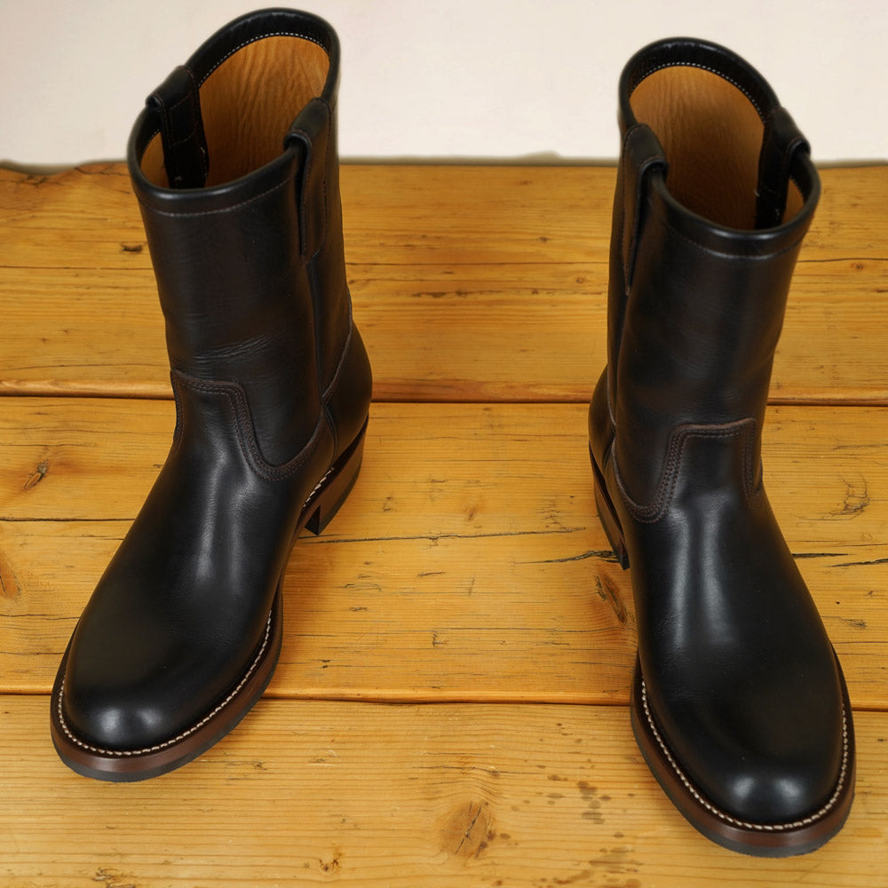Zerrows Pecos Boots  - Lower Round Toe Last - Black CXL