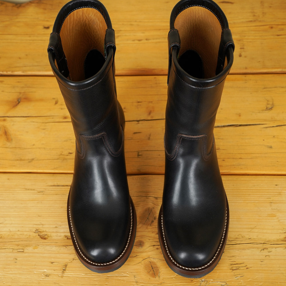 Zerrows Pecos Boots  - Lower Round Toe Last - Black CXL